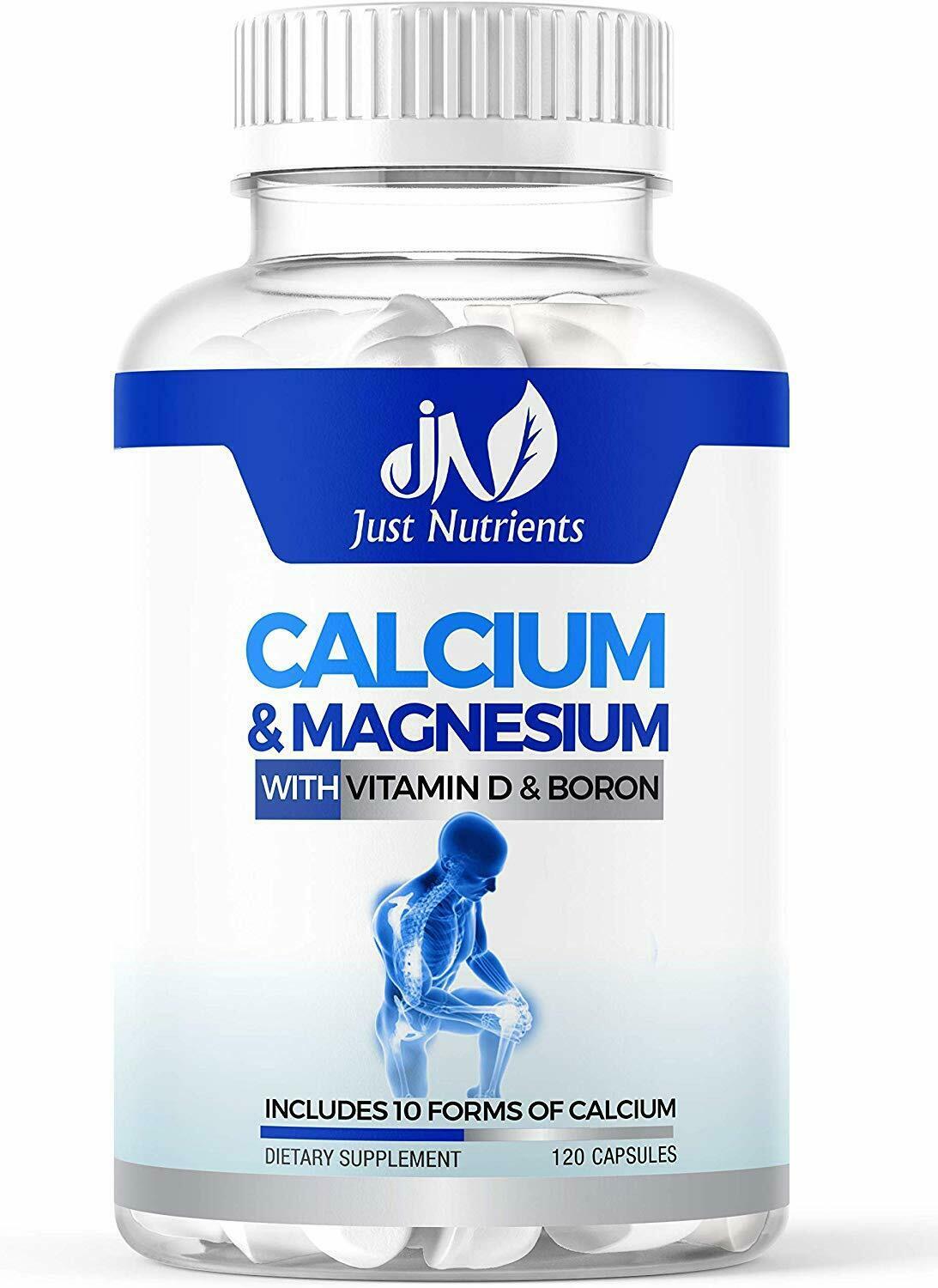Calcium & Magnesium Supplement with 10 Forms of Calcium, Vitamin D3