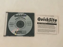 QuickSite Family Edition PC Computer Software CD-ROM Primecom Interactive - $9.99