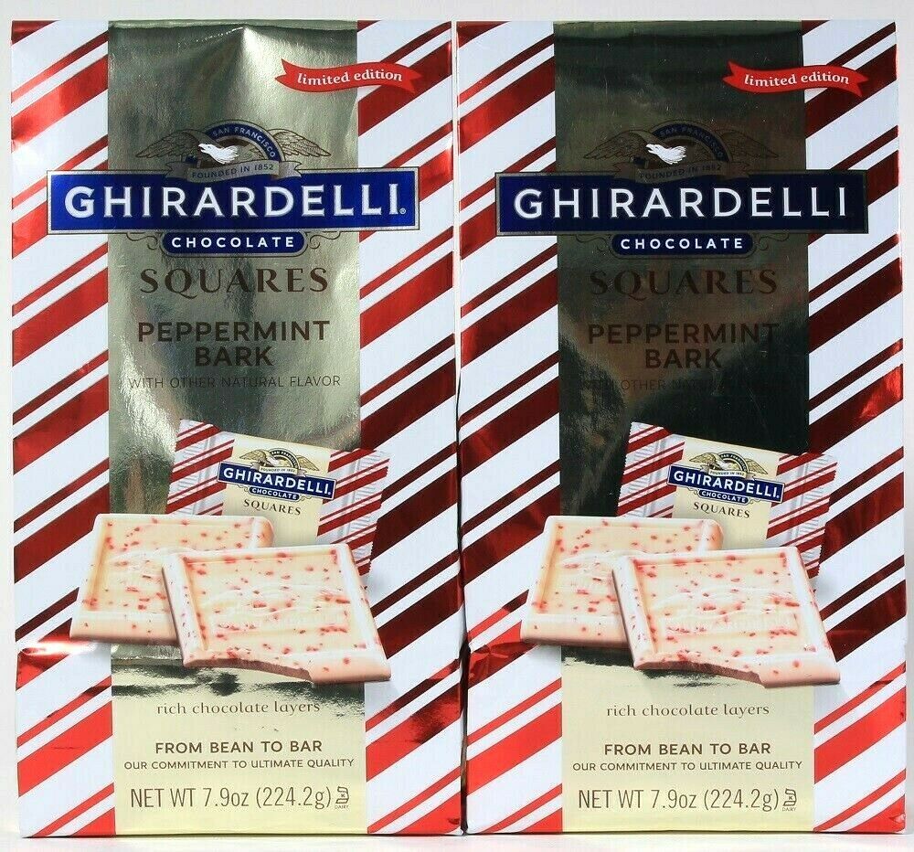 ghirardelli peppermint bark squares