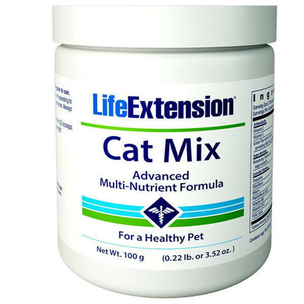 Life Extension Cat Mix Life Extension 100gm Powder B-12/L-Arginine/TMG/Probiotic