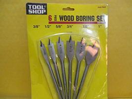 Tool Shop High Carbon 6 Piece Wood Boring Bit Set - $19.79