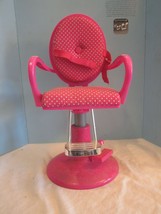 My Life Friends Boutiqe Pink Hair Salon Chair Fits 18" Doll Adjustable Height - $29.70