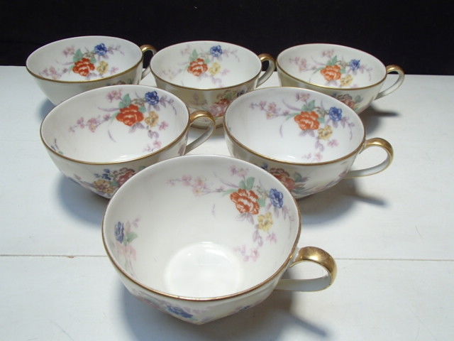 Primary image for 6  T. Haviland Limoges Jewel Coffee / Tea Cups