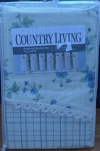 Country Living Tier Coordinates Valance - Carrie - Blue - Brand New In Package - $26.72