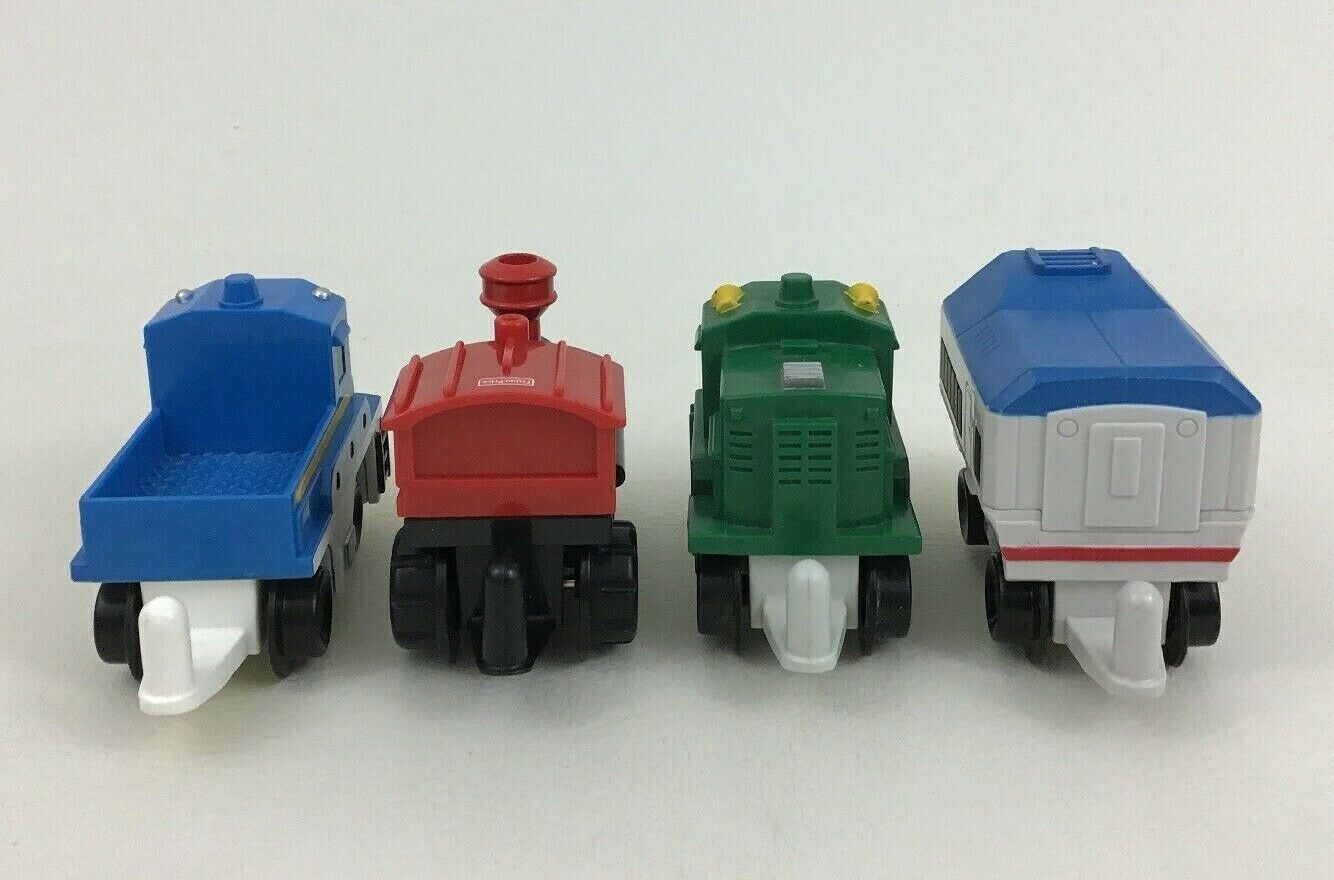 Geotrax Non Motorized Train Engine Cars Toy 4pc Lot Fisher Price 2003 ...