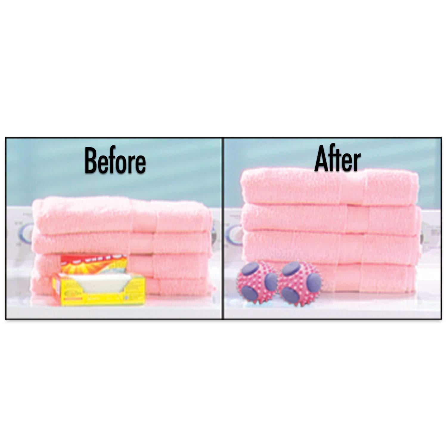 Ontel DryerMax AntiStatic Laundry Dryer Balls Reusable, Natural