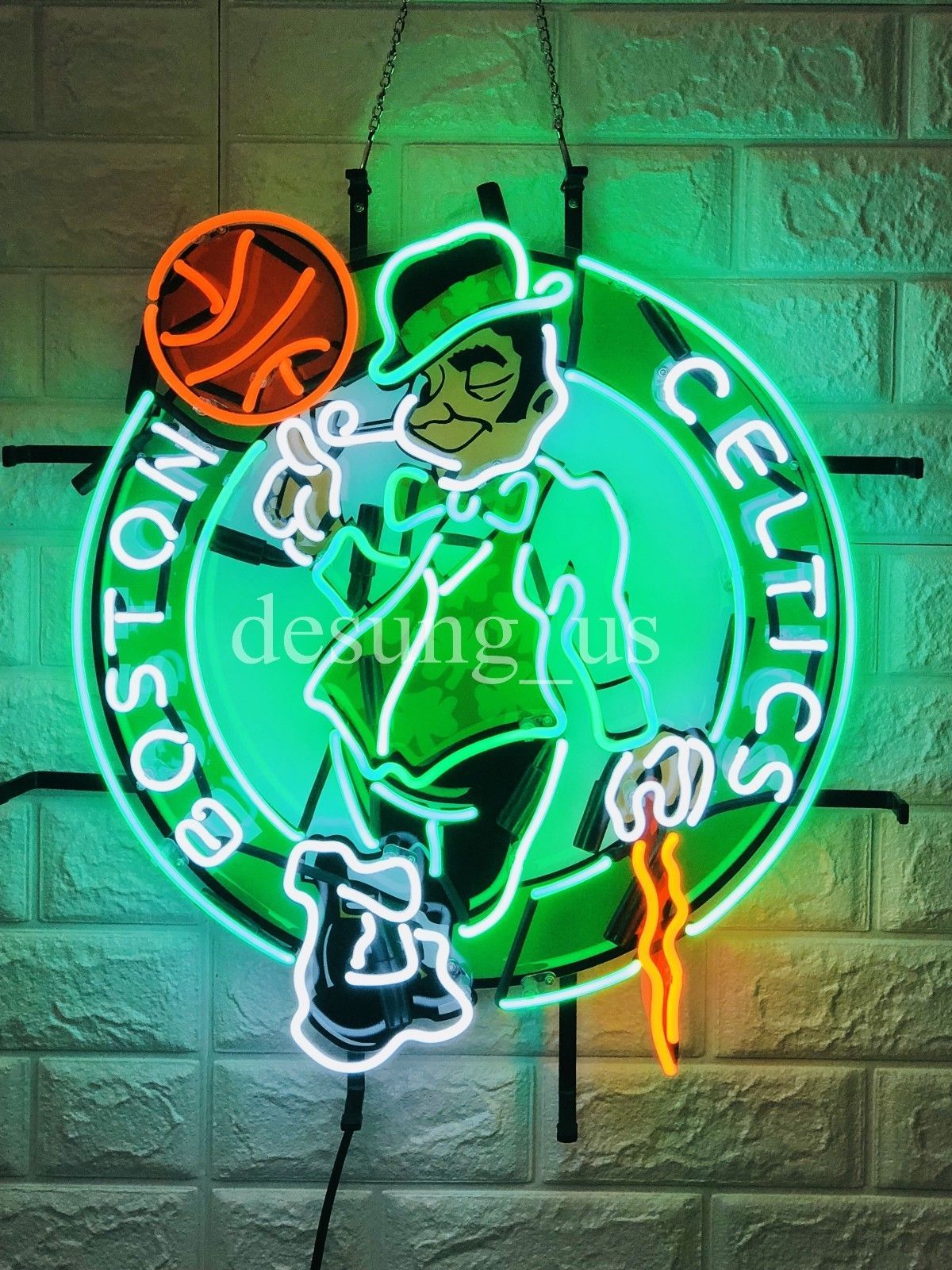 New Boston Celtics Logo Neon Sign 22" with HD Vivid Printing Technology