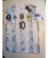Lionel Messi Argentina 2022 Finalissima Stadium White Home Soccer Jersey... - $110.00