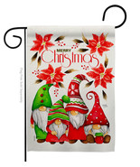 Christmas Gnome Family Garden Flag 13 X18.5 Double-Sided House Banner - $19.97