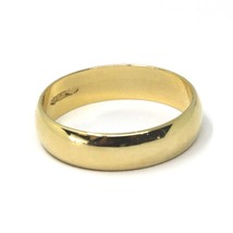 SOLID 18K YELLOW BAND GOLD RING, BIG 5.5 THICKNESS, FLAT, SMOOTH, MADE I... - $716.85