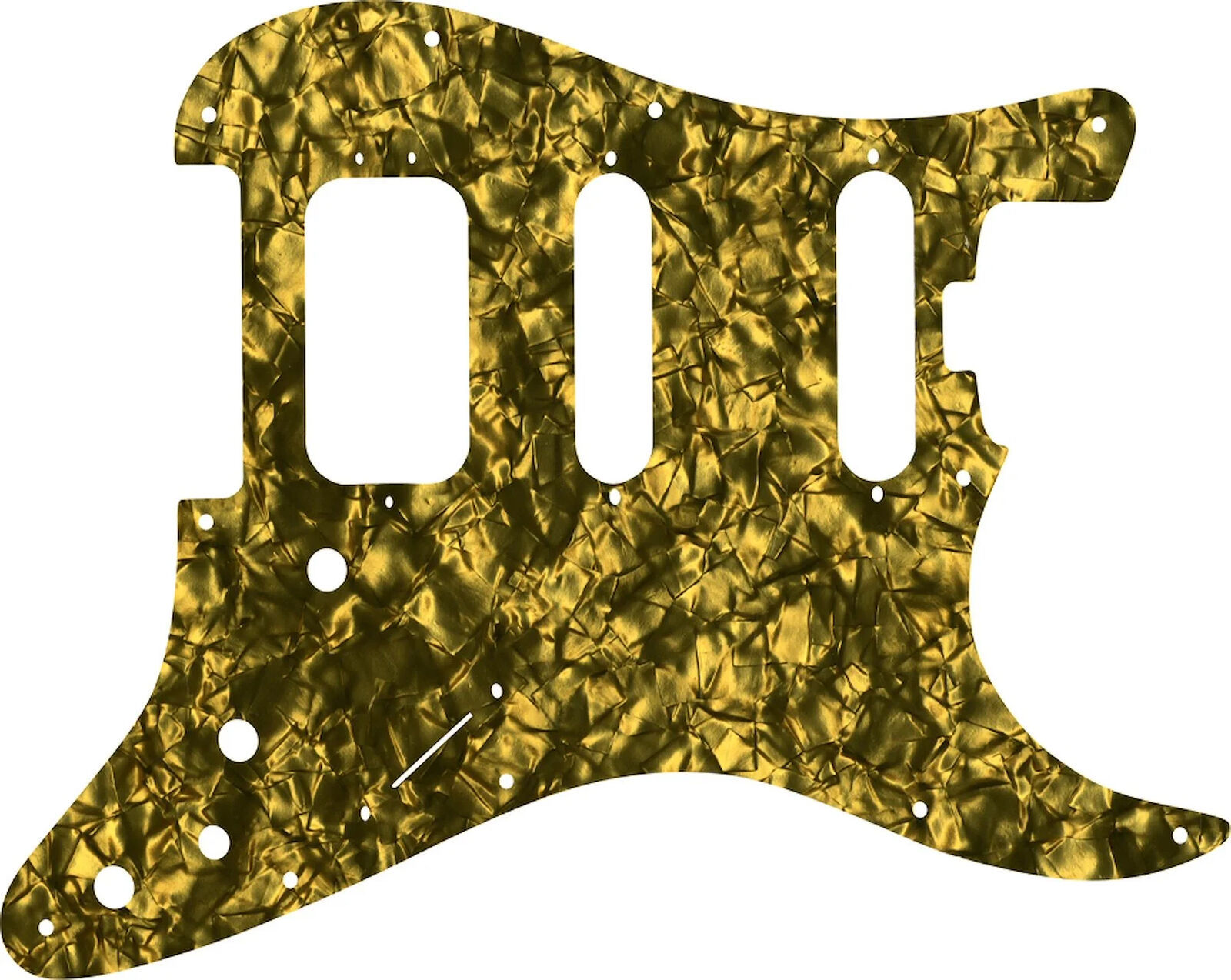 WD Custom Pickguard For Fender American Elite Stratocaster HSS #28GD Gold Pea...