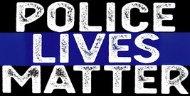 Lot of 6 Police Lives Matter Thin Blue Line Distressed Decal Bumper Sticker - $10.87