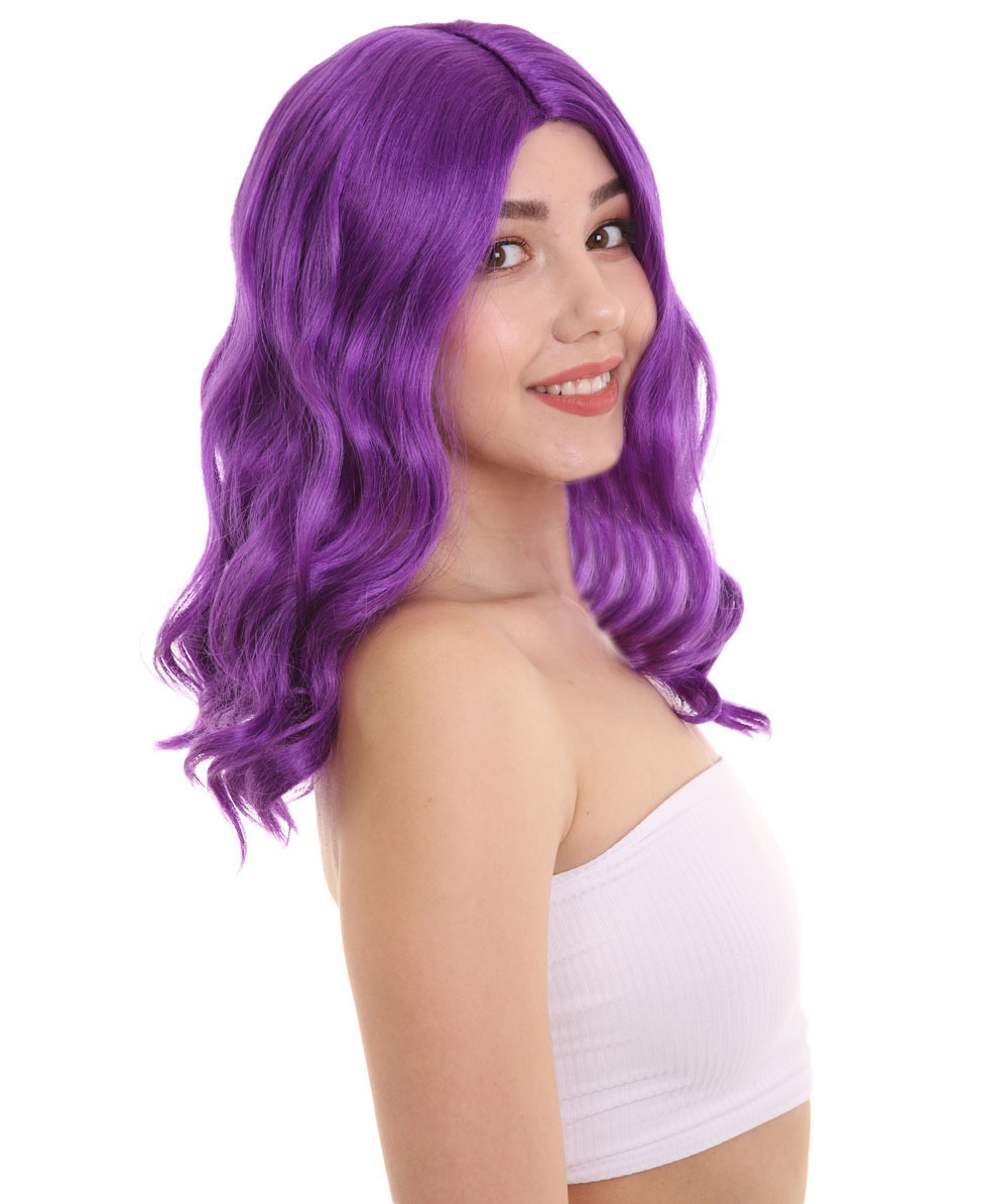 Descendants 3 Mal Long Wavy Wig | Purple TV/Movie Wigs HW ...
