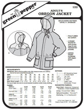 Adults' Oregon Jacket Coat #122 Sewing Pattern (Pattern Only) gp122 - $8.00