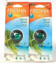 2 ArmorAll FreshFx Island Oasis Odor Elimination Car Air Freshener Vent Clip
