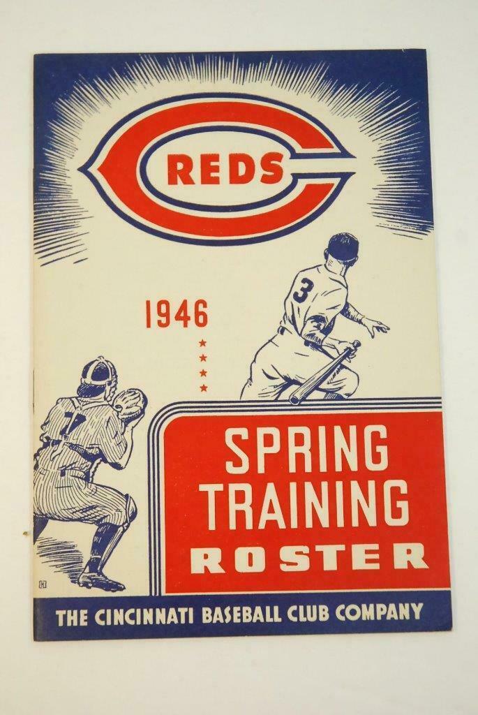 1946 Cincinnati Reds Spring Training Baseball Roster ...