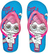 L.O.L. Surprise Grunge Grrrl Blue Flip Flops Beach Sandals Nwt Girls Size 13-1 - $11.97