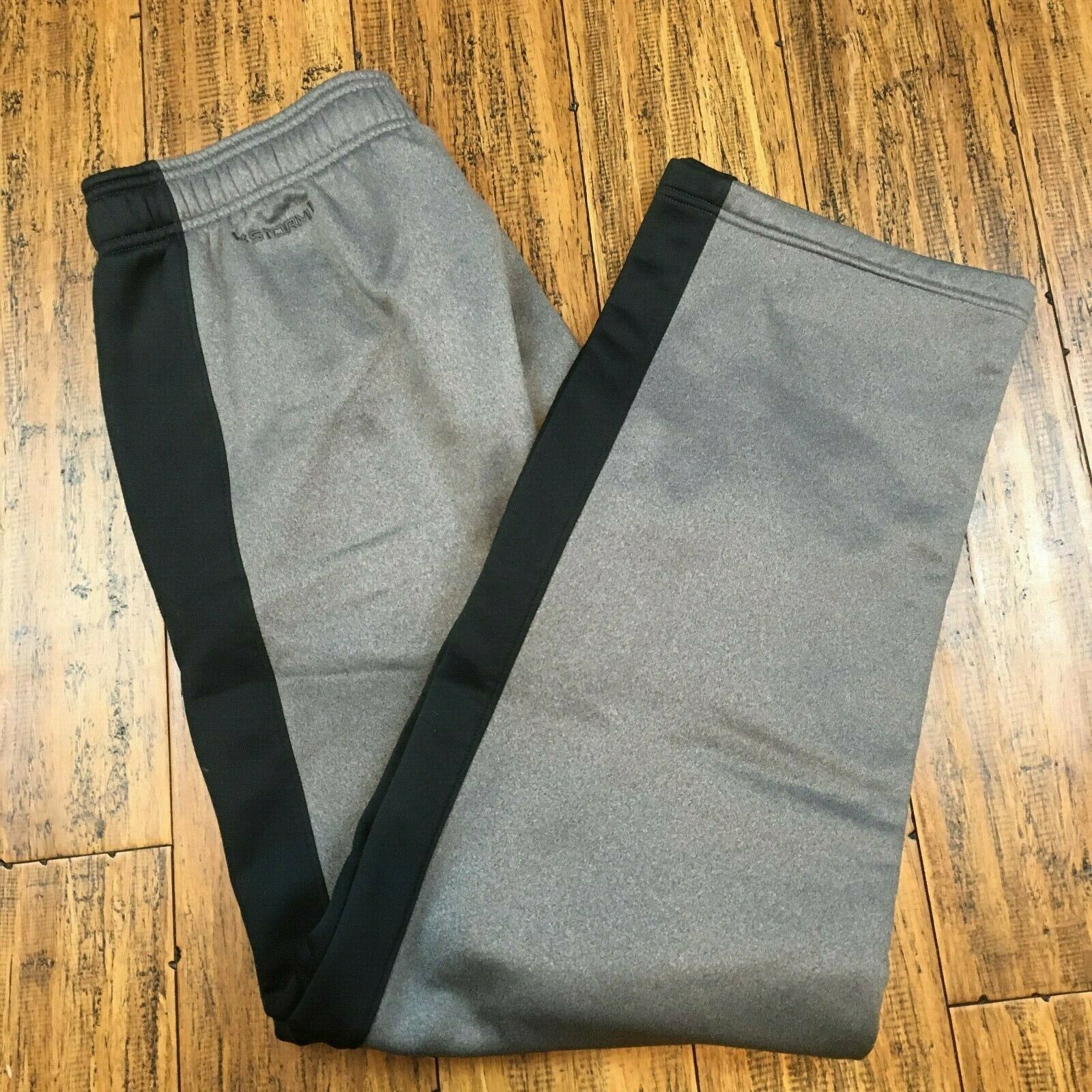 Under Armour Men's Gray Elastic Waist Comfy Loose Fit Sweatpants Size ...