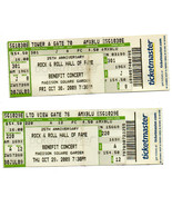 ROCK & ROLL HALL OF FAME CONCERT TICKETS OCT 2009 SPRINGSTEEN, U2, METALLICA ++ - $32.18