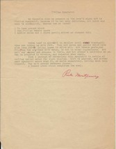 Ruth Montgomery Signed 1967 Typed Letter & Spaghetti Recipe