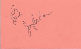 Joy Behar Signed Vintage 3x5 Index Card JSA The View