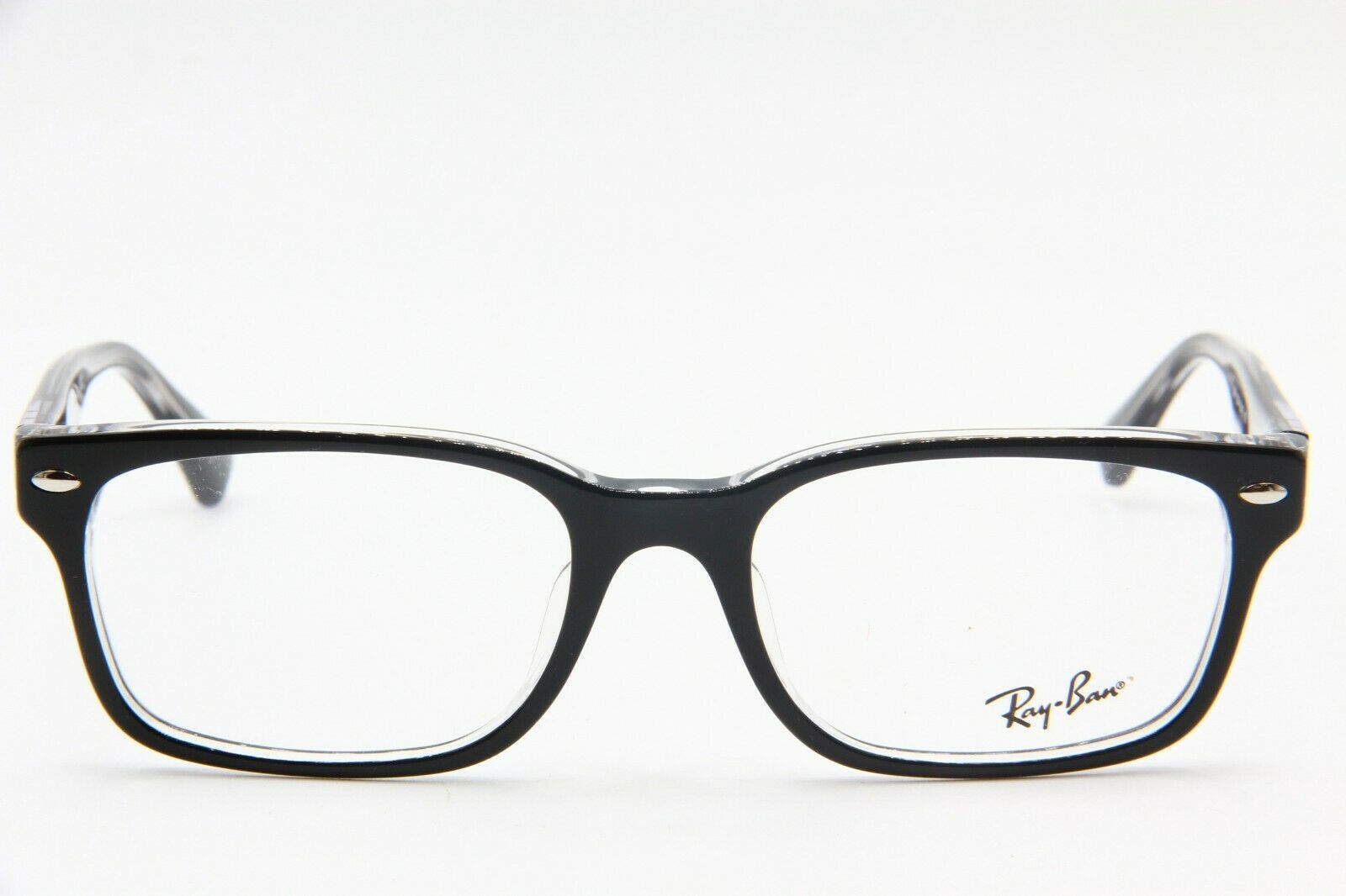 NEW RAY-BAN RB 5286 2034 BLACK EYEGLASSES AUTHENTIC FRAME RX RB5286 53 ...