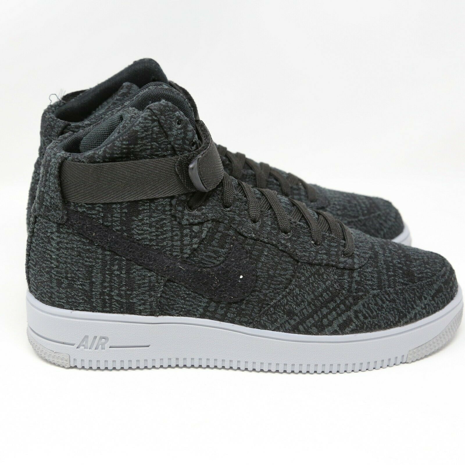 Nike Air Force 1 Ultraforce Hi Alto Talla 8.5 Negro Gris Flyknit 880854 ...