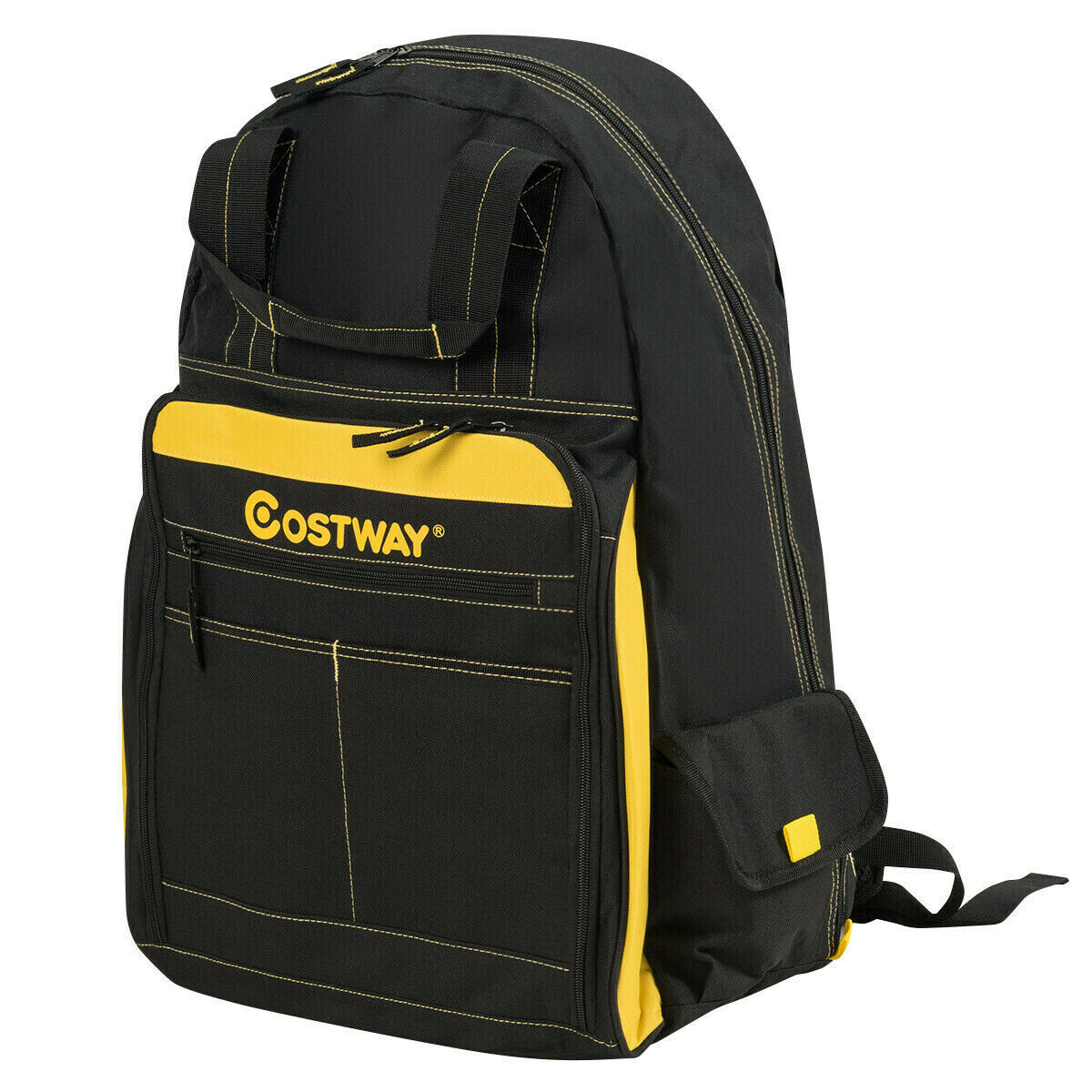 Tool Backpack Heavy Duty Jobsite Tool Bag 48 Pockets Backpacks