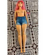 2016 Mattel Fashionistas Barbie Curvy Full Figure Fashion Doll Long Pink... - $12.49