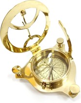 NauticalMart 5" Sundial Compass Solid Brass Sun Dial image 2