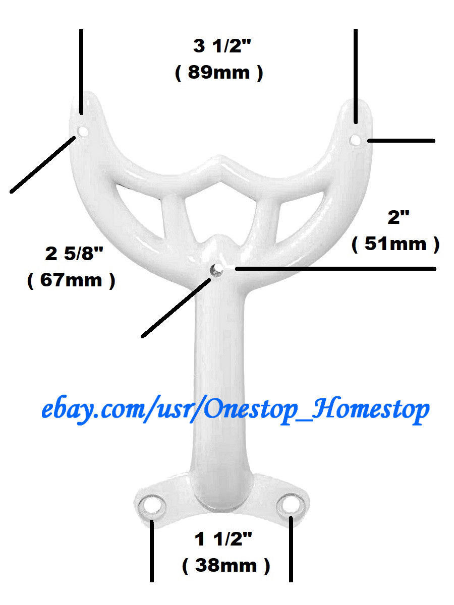 36"- 42" White Ceiling Fan Blade Arm, Replacement Bracket, Hunter