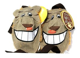 2 Count Petlou Puncture Proof Squeaker Natural Tugger Lion Keeps On Squeaking 