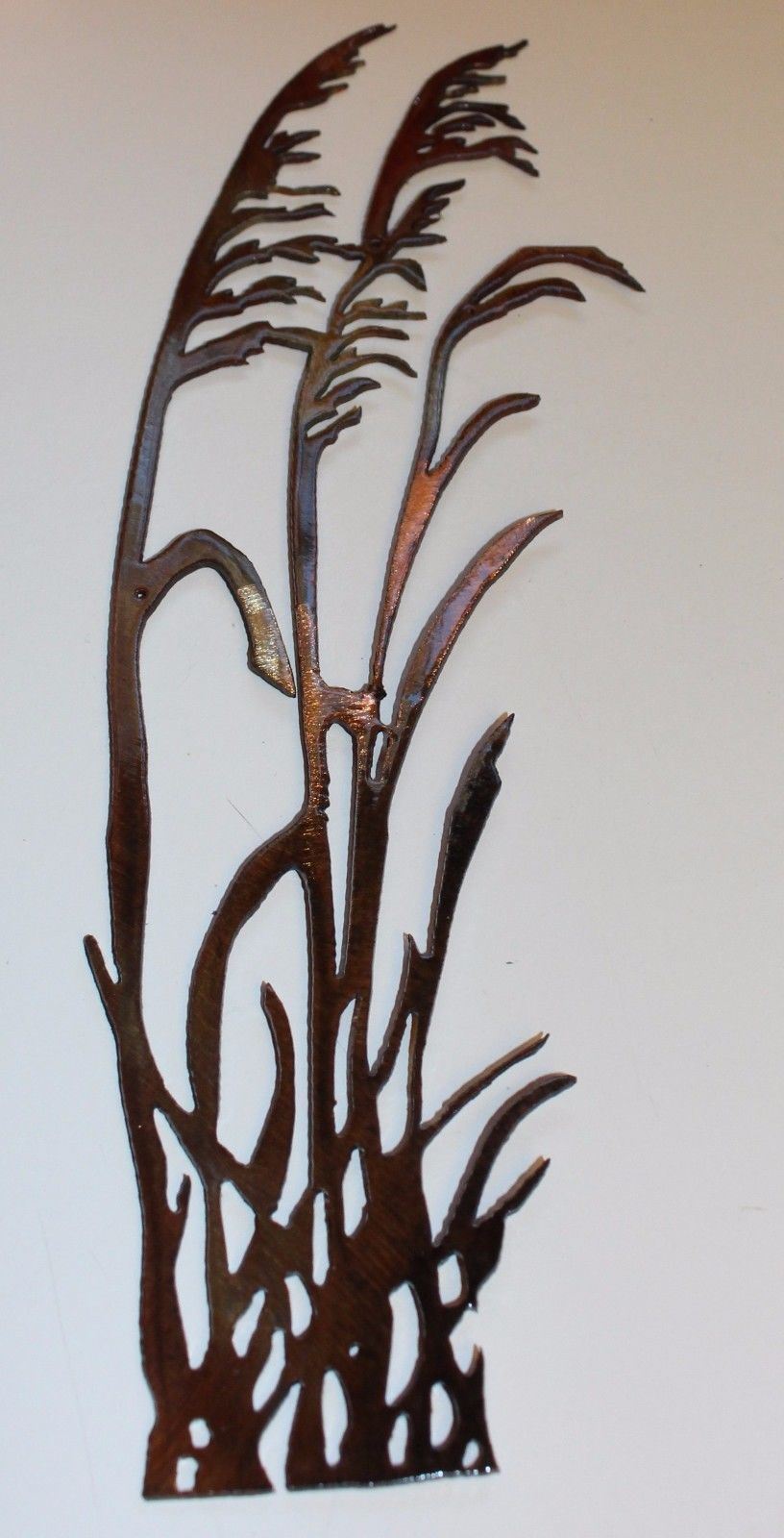 Sea Oats Wind blowing right metal wall decor copper/bronze Sculptures
