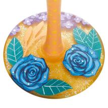 Lolita Wine Glass Blue Florals 15 oz 9" High Gift Boxed Collectible #6008454 image 5