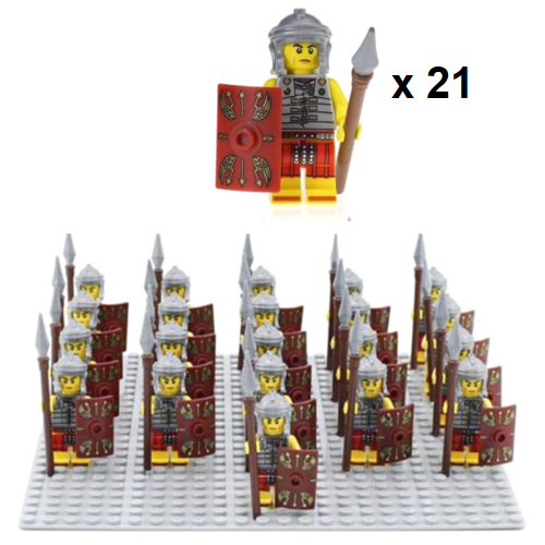 21pcs/set Ancient Roman Legion Centurion Soldiers Of Rome Minifigures Toys