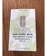 G Clinique Even Better Glow Light Reflecting Makeup SPF15 WN 112 Ginger M/D - $48.35
