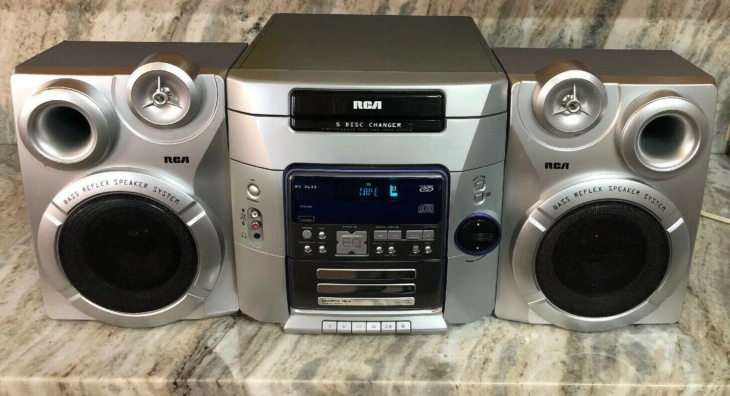 RCA RS 2635 AM FM Cassette Home Theater Compact Audio SystemCD Fixer