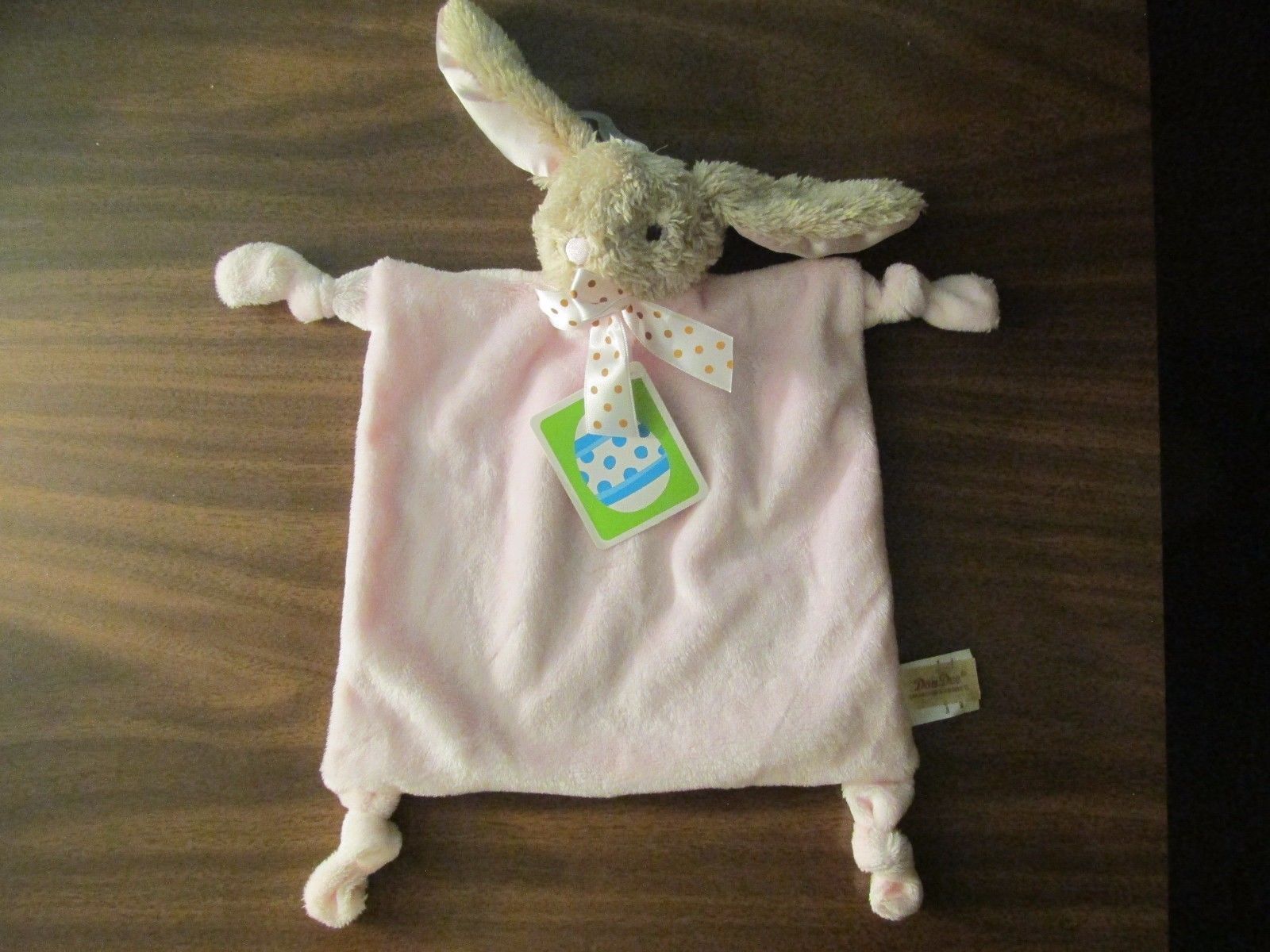 SECURITY BLANKET BEYOND OWL PINK WHITE GRAY SLEEPY EYES VELOUR NO RATTLE SOFT