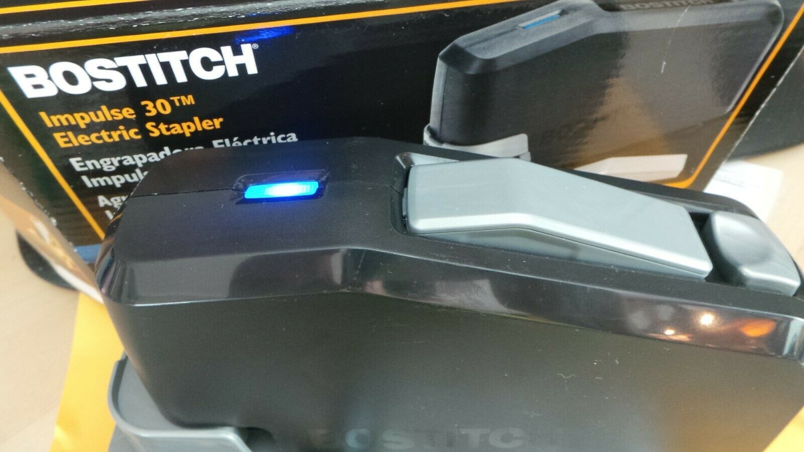 BOSTITCH IMPULSE 30 SHEET ELECTRIC STAPLER, NoJam, HEAVY DUTY, BLACK