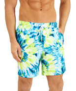 Calvin Klein Men&#39;s Regular-Fit Upf 50+ Sunburst Tie-Dyed Board Shorts Ci... - $26.99