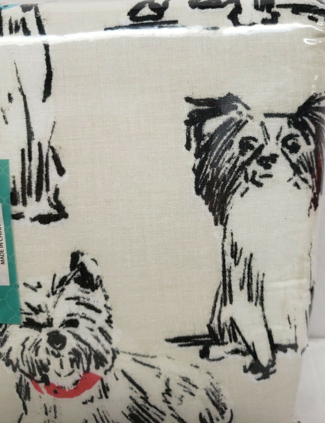 Deluxe Cushioned Ironing Board Cover & Pad (54" board) PAINTED DOGS, WAVERLY Ironing Board Covers