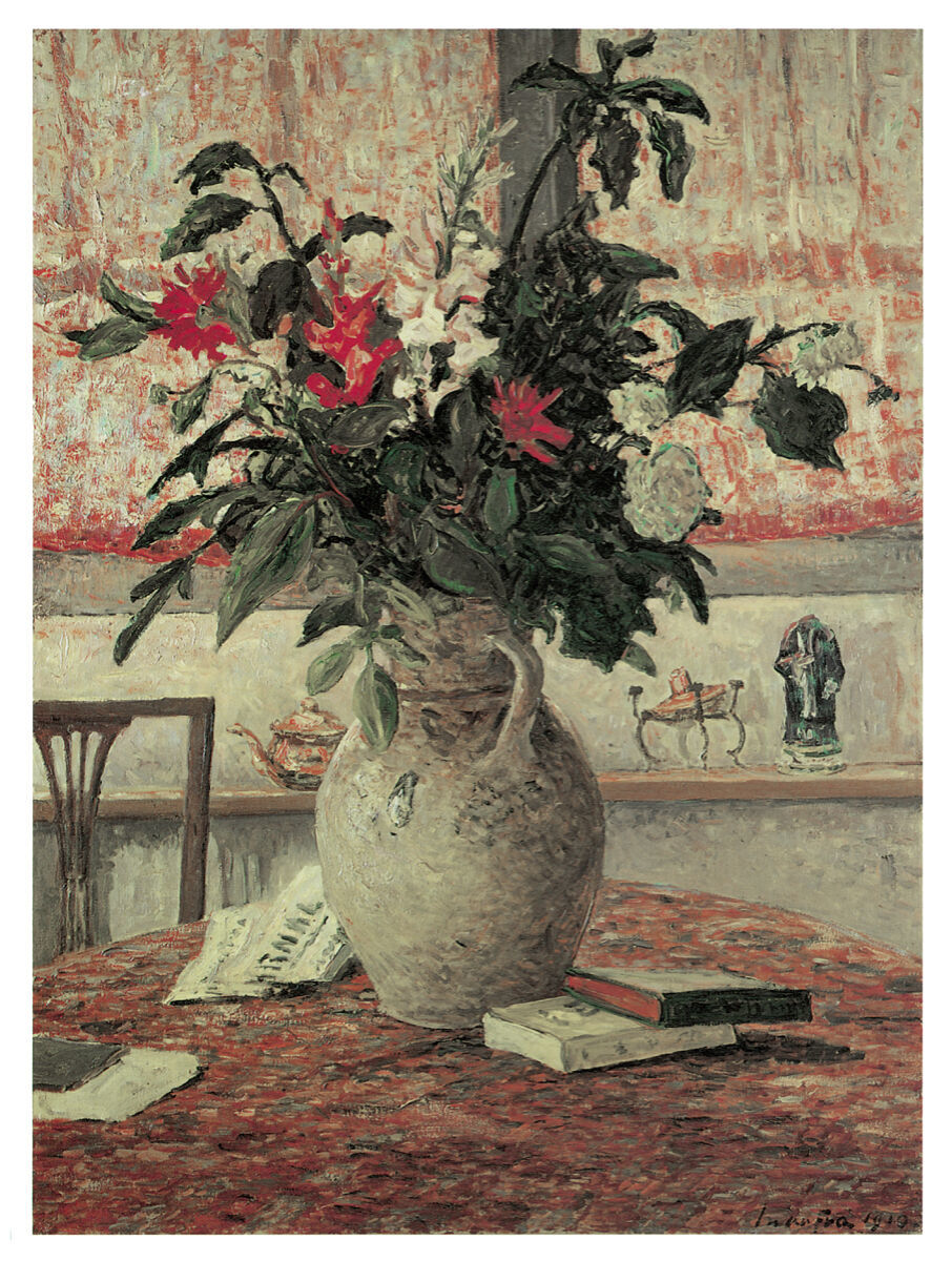 11x14Decoration Poster.Interior room design art.Flower vase painting.6638