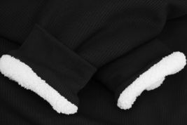 Men's Heavyweight Thermal Zip Up Hoodie Warm Sherpa Lined Sweater Jacket image 5