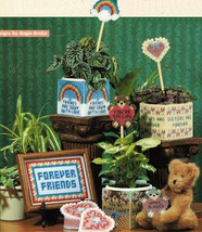 Plastic Canvas Gifts For Family Friends Sampler Plant Cover Poke Magnet ... - $11.99