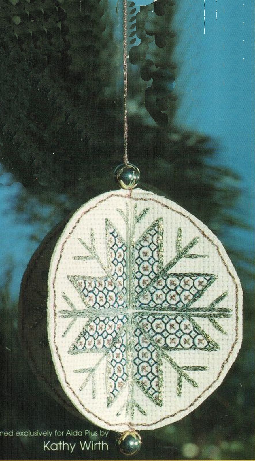 3D Christmas Ornaments Jewel Star Angel Snowflake Aida Plus Cross Stitch Pattern Other
