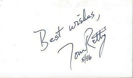 Tom Tommy Rettig Signed 3x5 Index Card Lassie Dated 1986