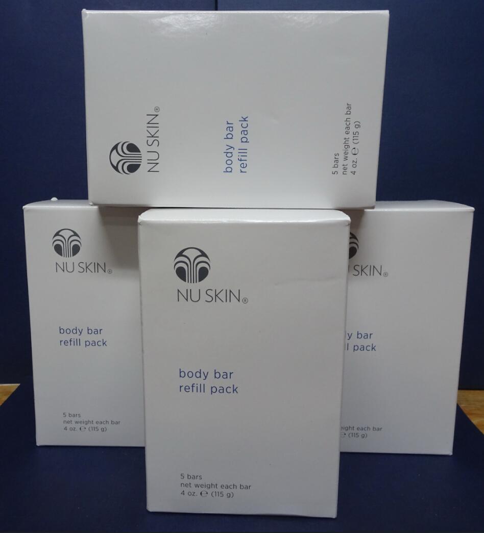 Four pack: Nu Skin Nuskin Body Bar Refill Pack 115g 4oz (5 Bars in Box) x4