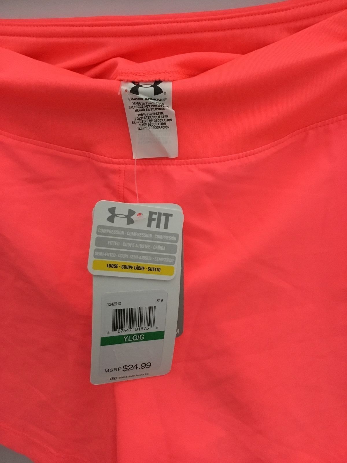 Men/'s Under Armour Heat Gear Size Small Loose Fit Shorts 100/% Polyester