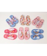 Girls Rainbow Design Flip Flop Sandals 6 Styles to Choose 11-4 - $1.99