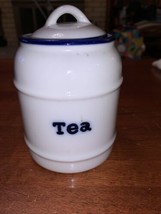 World Market Tea Container/Kitchen /Household Goods/Blue And White/ Preo... - $10.00